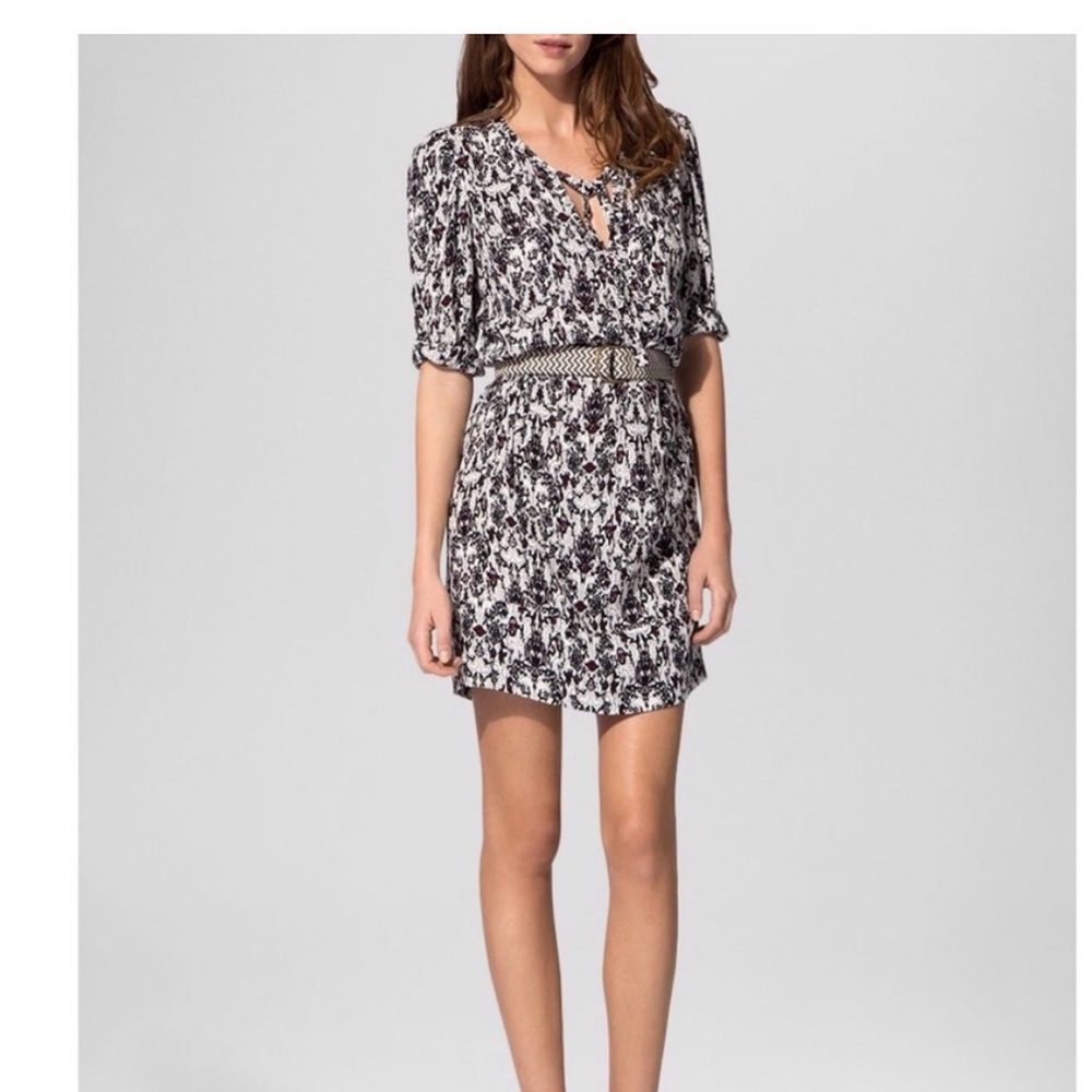 Maje Black and White Dress